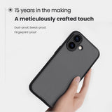 Husa Nillkin compatibila cu iPhone 17 Pro Max, Anti-amprenta, PC, TPU, Negru