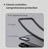 Husa Nillkin compatibila cu iPhone 17 Pro Max, Anti-amprenta, PC, TPU, Negru