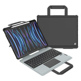 Husa tableta Nillkin Bumper GO pentru Apple iPad Pro 12.9 2020/2021/2022 / iPad Air 13 2024/2025, cu tastatura iluminata, Neagra