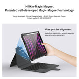 Husa tableta cu tastatura pentru Apple iPad 10.9 2022 / iPad 11 2025 NILLKIN Bumper Combo, Tastatura iluminata, Neagra