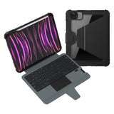 Husa cu tastatura pentru Apple iPad Pro 12.9 2020/2021/2022 / iPad Air 13 2024/2025, NILLKIN Bumper Link, cu iluminare de fundal