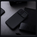 Husa Nillkin compatibila cu iPhone 17, MagSafe/Magnetic, PC, TPU, Negru