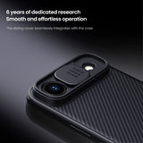Husa Nillkin compatibila cu iPhone 17 Air, MagSafe/Magnetic, PC, TPU, Negru