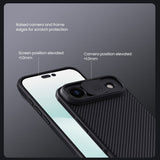 Husa Nillkin compatibila cu iPhone 17 Air, MagSafe/Magnetic, PC, TPU, Negru