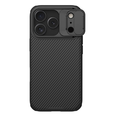 Husa Nillkin compatibila cu iPhone 17 Pro Max, MagSafe/Magnetic, PC, TPU, Negru