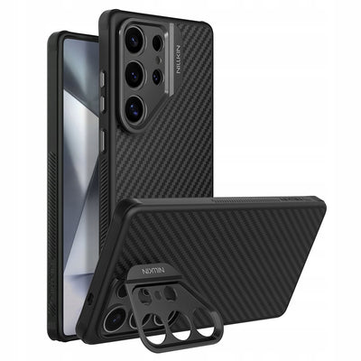 Husa telefon pentru Samsung Galaxy S25 Ultra, NILLKIN CarboProp Aramid, Magnetica, Neagra