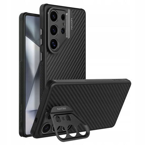 Husa telefon pentru Samsung Galaxy S25 Ultra, NILLKIN CarboProp Aramid, Magnetica, Neagra