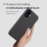 Husa Nillkin compatibila cu iPhone 17, Anti-amprenta, PC, TPU, Negru