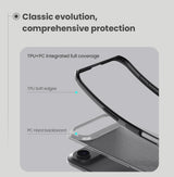 Husa Nillkin compatibila cu iPhone 17 Air, Anti-amprenta, PC, TPU, Negru