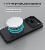 Husa Nillkin compatibila cu iPhone 17, MagSafe/Magnetic, policarbonat, Negru