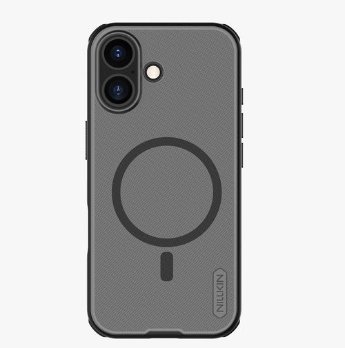 Husa telefon pentru Apple iPhone 17, Nillkin Super Frosted Shield MagSafe, Negru transparent