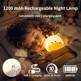 Lampa de noapte din silicon Nimbo Deer, 2 intensitati alb cald, USB, timer /galben