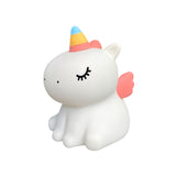 Lampa de noapte Nimbo din silicon – Unicorn Pufos, 3 alb-uri, USB-C