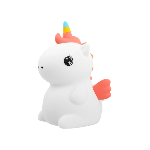 Lampa de noapte Nimbo din silicon – Unicorn, multicolor, USB-C