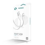 Cablu de date Nordic USB-C la USB-A, 1.0 m