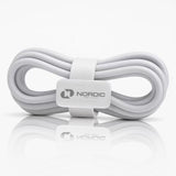 Cablu de date USB-A - Lightning pentru Apple iPhone, 1 m, Alb