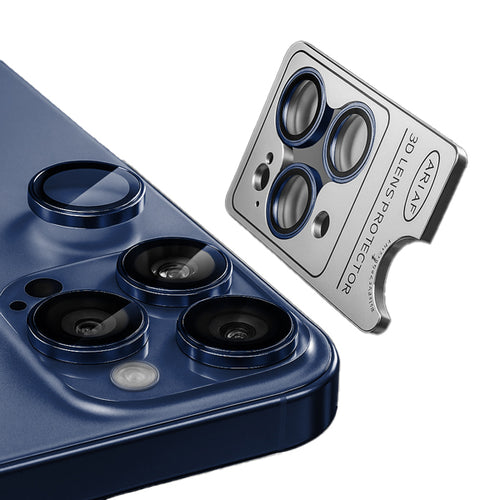 Folie protecție obiectiv cameră pentru Apple iPhone 17 Pro / 17 Pro Max, Albastră