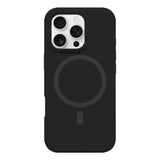 Husa Nordic compatibila cu iPhone 16 Pro Max, MagSafe/Magnetic, silicon lichid, Negru