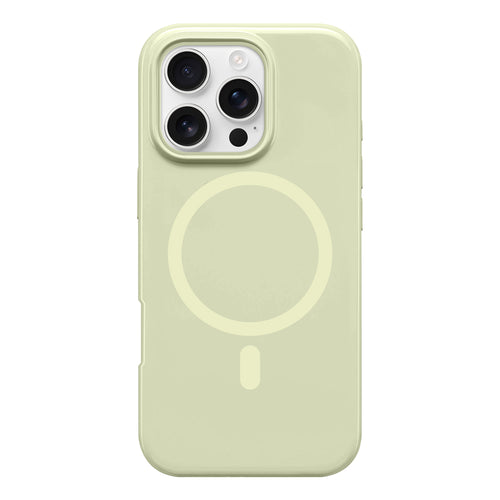 Husa Nordic compatibila cu iPhone 17 Pro Max, MagSafe/Magnetic, silicon lichid, Galben