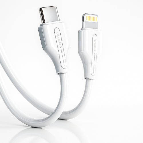 Cablu de date Nordic USB-C la Lightning, 1.0 m