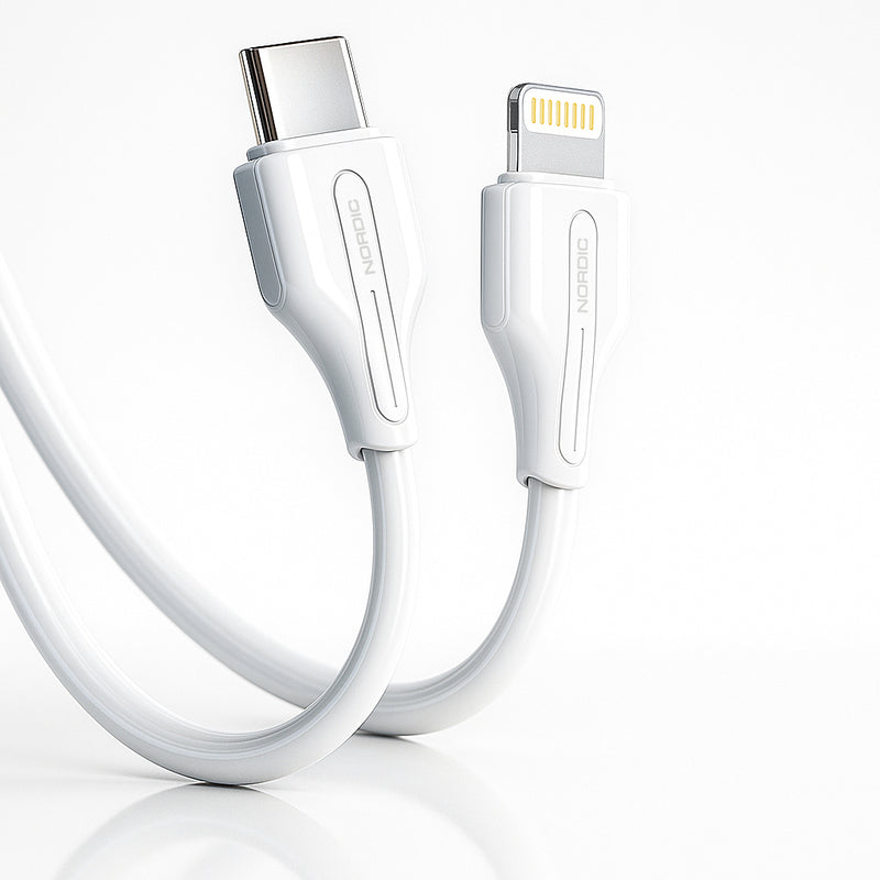Cablu de date Nordic USB-C la Lightning, 1.0 m