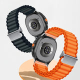 Curea textil compatibila cu Galaxy Watch Ultra 47mm, Gri