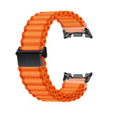 Curea textil compatibila cu Galaxy Watch Ultra 47mm, Gri