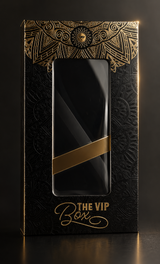 Cutie de ambalaj VIP tip sertar lateral, Neagra cu Auriu