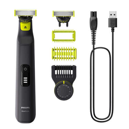 Aparat de ras Philips OneBlade Pro 360 Face and Body QP6542/15, Negru