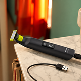Aparat de ras Philips OneBlade Pro 360 Face and Body QP6542/15, Negru