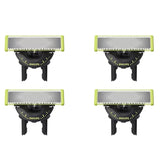 Lame de ras Philips OneBlade Pro 360 QP440/50, Set 4 bucăți, Negru/Verde
