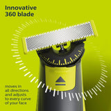 Lame de ras Philips OneBlade Pro 360 QP420/50, Set 2 bucăți, Negru/Verde