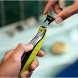 Lame de ras Philips OneBlade Pro 360 QP440/50, Set 4 bucăți, Negru/Verde