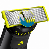 Lame de ras Philips OneBlade Pro 360 QP440/50, Set 4 bucăți, Negru/Verde