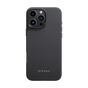 Husa compatibila cu iPhone 16 Pro Max, Antisoc, TPU, carbon-aramid, Negru