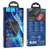 Baterie externa Hoco J100 10000 mAh, 15W, Neagra
