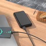 Baterie externa Hoco J100 10000 mAh, 15W, Neagra