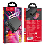Baterie externa Hoco J100A pentru 20000 mAh, 15W, Neagra