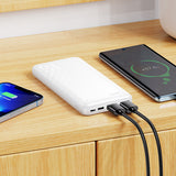 Baterie externa HOCO J123 Element 10000 mAh, 15W, Neagra