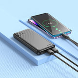Baterie externa HOCO J123 Element 10000 mAh, 15W, Neagra