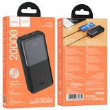Baterie externa HOCO J136A Sirui pentru telefon, 20000 mAh, 22.5W, PD, QC, Neagra