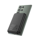 Baterie externa HOCO 10000 mAh, 20W, Wireless, Magnetica, Neagra