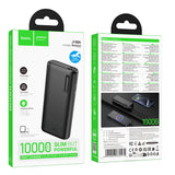 Baterie externa HOCO J158A Runner pentru telefoane, 10000 mAh, 15W, Neagra