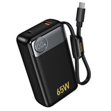 Baterie externa Hoco Q53 12000 mAh 65W, Neagra