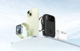 Baseus Baterie Externa 20000mAh, 30W + Cabluri Integrate 2C, Qpow 2 Albastru - P10055009313-00