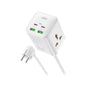 Prelungitor priza XO 20W, 65W, 2xAC Sockets + 2xA + 2C,GaN Nitride,1.5m, WL24 /white/