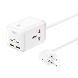 Prelungitor priza XO 20W, 65W, 2xAC Sockets + 2xA + 2C,GaN Nitride,1.5m, WL24 /white/
