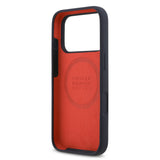 Husa silicon lichid pentru Apple iPhone 17 Pro, Red Bull, MagSafe, Inel albastru, Albastră