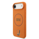 Husa cu inel OEM compatibila cu iPhone 17 Air, MagSafe/Magnetic, silicon, Portocaliu
