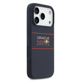 Husa silicon cu MagSafe pentru Apple iPhone 17 Pro, Logo Orizontal Red Bull, Albastra